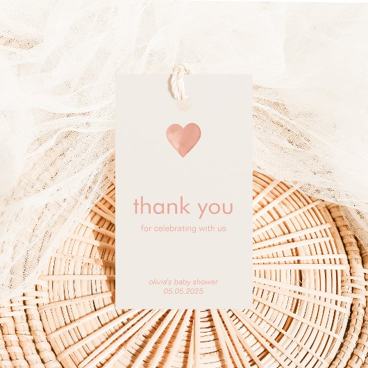 ハートに関祝する私たちのラベルに感謝 ギフトタグ