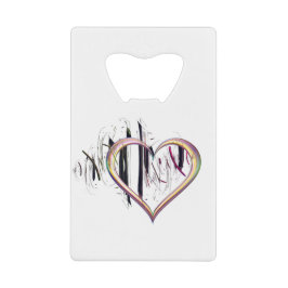 ハートに クレジットカード栓抜き