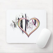 ハートに マウスパッド (マウス)