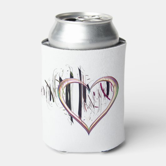 ハートに 缶クーラー (缶正面)