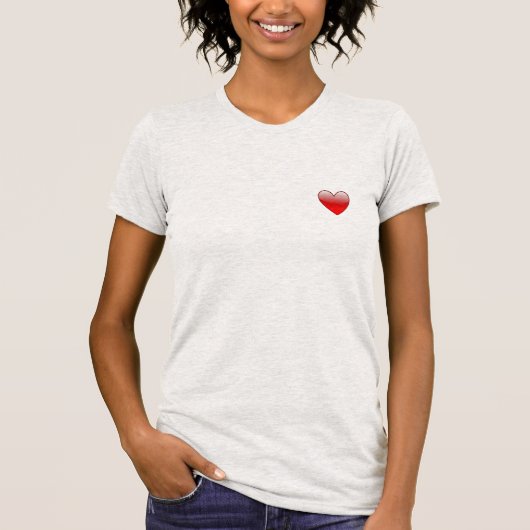 ハートに<3 Tシャツ (正面)