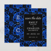 ハートのあふれるエレガントなウェディング セーブザデート (正面/裏面)