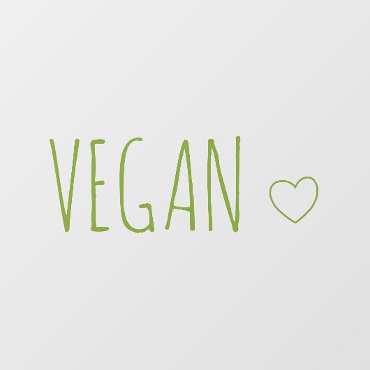 ハートのあるモダンなヴィーガン | エコ カフェ & ストア サイン ウィンドウサイン (シート)