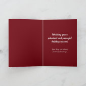 ハートのかわいいクリスマスカードの2匹の茶色のぶち猫 シーズンカード (内部)