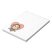 ハートのかわいい漫画の切り貼り芸術のスマイル猿愛 ノートパッド (回転)