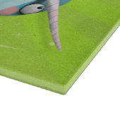 ハートのかわいいNarwhal カッティングボード (角)