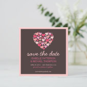 ハートのたくさんある「Save the Date」お知らせ セーブザデート (スタンド正面)