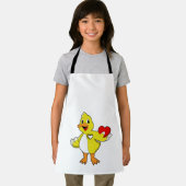 ハートのついたあひる エプロン (インサイチュ)
