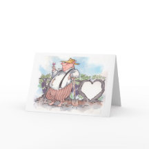 ハートのつる植物が付いているワイングラスを握っているおもしろいなブタ