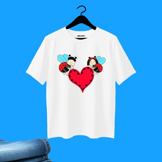 ハートのてんとう虫 Tシャツ