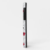 ハートのどくろ印の落書きiPhone5の場合 Case-Mate iPhoneケース (裏面/左)