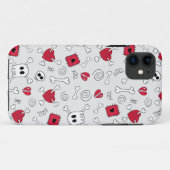 ハートのどくろ印の落書きiPhone5の場合 Case-Mate iPhoneケース (裏面(横))