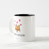 ハートのなびきマグ ツートーンマグカップ (正面左)