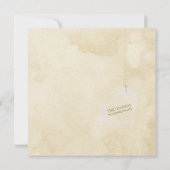 ハートのひものベビーシャワー-ピンク及び緑 招待状 (裏面)