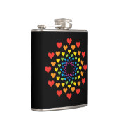 ハートのまわりにハート フラスク (右)