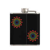 ハートのまわりにハート フラスク (裏面)