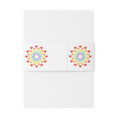 ハートのまわりにハート 招待状ベリーバンド (裏面例)