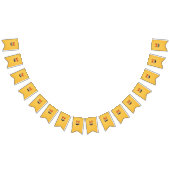 ハートのような目をした笑顔の顔 バンティングフラッグ (全)