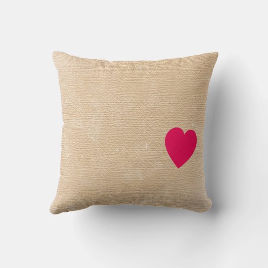 ハートのより多くの枕愛して下さい クッション (裏面)