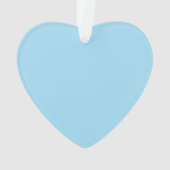 ハートのアクリルのハートのオーナメントの天使 オーナメント (裏面)