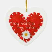 ハートのアップリケ My Hartjie My Liefie 名入れ