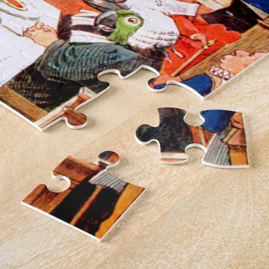 ハートのアリスそして不思議の国で試験悪党 ジグソーパズル (側面)