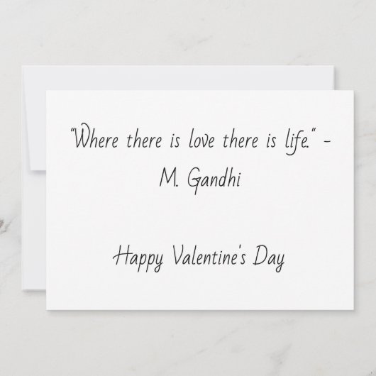 ハートのアーチウェイ バレンタイン カスタム カード (裏面)