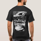 ハートのアーロンの速度を計られた漫画 Tシャツ (裏面)