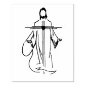 ハートのイエスイラストレーションの切手 ラバースタンプ (インプリント)