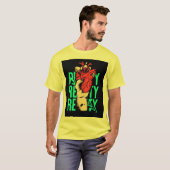 ハートのイエローのTシャツ Tシャツ (正面フル)