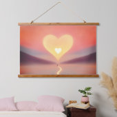 ハートのイルミネー後を追ション: Your Inner Light 吊り下げ型タペストリー (寝室)