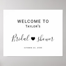 ハートのウェルカムポスター 結婚前のお祝い