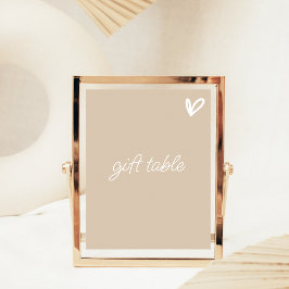 ハートのエンゲージメント ウェディング テーブル トップ サイン