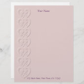 ハートのエンボス レターヘッド (正面/裏面)