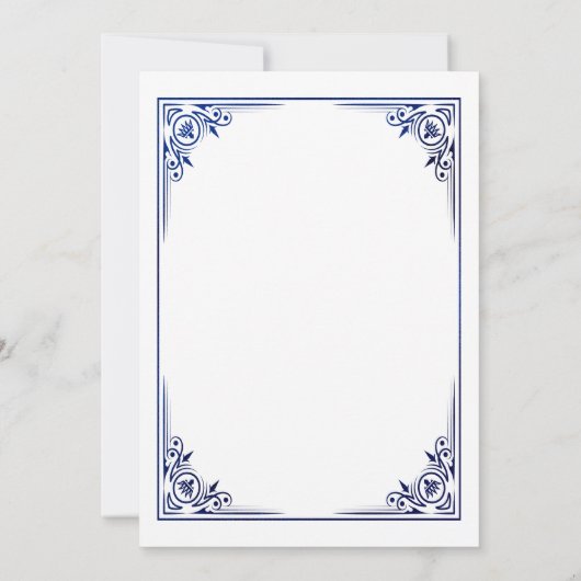 ハートのエースブルーゲームナイト遊のカード 招待状 (裏面)