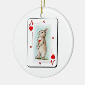 ハートのエース セラミックオーナメント (左)