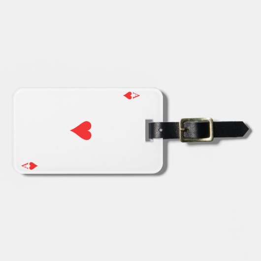 ハートのエース ラゲッジタグ (正面横)