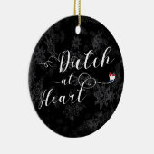 ハートのオランダ、クリスマスツリーのオーナメント セラミックオーナメント (右)