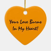 ハートのオーナメント セラミックオーナメント (裏面)