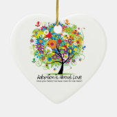 ハートのオーナメント セラミックオーナメント (裏面)