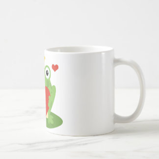 ハートのカエル王 コーヒーマグカップ