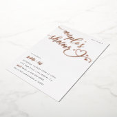 ハートのカップルシャワーの招待状 箔招待状 (回転した状態)