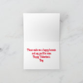 ハートのカードを持つかわいいハムスター シーズンカード (内部)