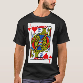 ハートのカード遊のバレンタインの衣装のジャック Tシャツ