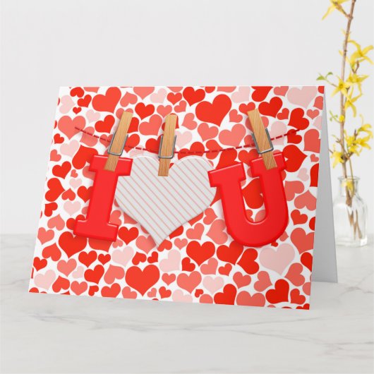 ハートのカード カード (黄色い花)