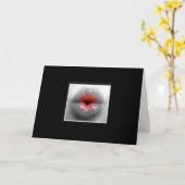 ハートのキス カード (黄色い花)