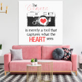 ハートのキャプチャ キャンバスプリント (インサイチュ (リビング))