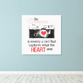 ハートのキャプチャ キャンバスプリント (インサイチュ (ウッドフロア))