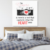 ハートのキャプチャ キャンバスプリント (インサイチュ (寝室))