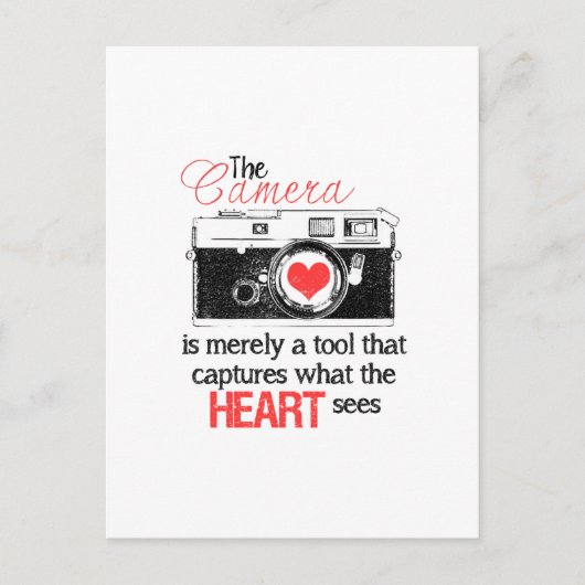 ハートのキャプチャ ポストカード (正面)